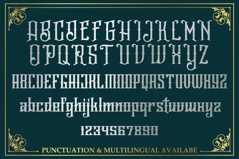 Jailetter 哥特风英文字体